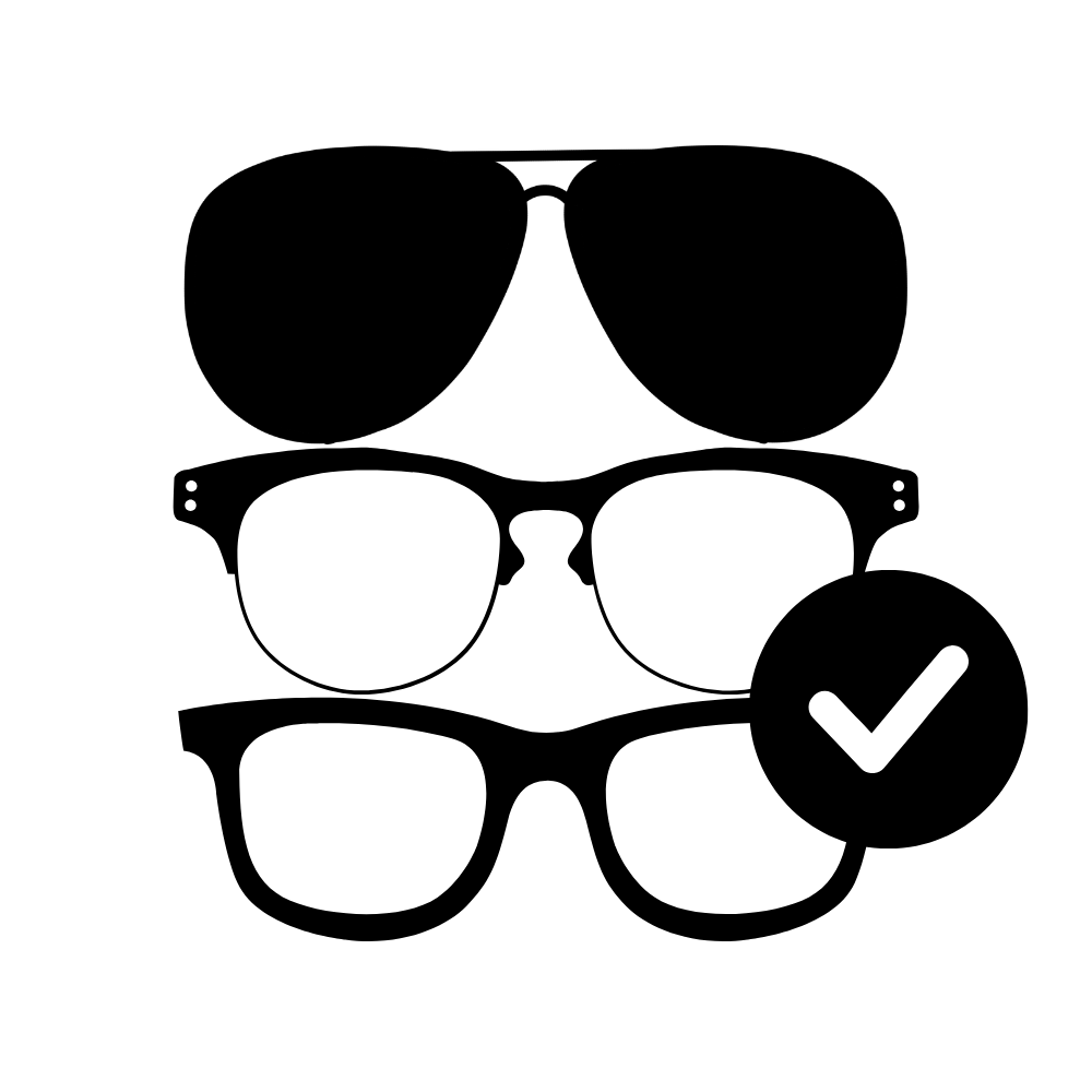 Brillen Icon Schwarz